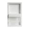 Alfi Brand White Matte Stainless Steel Recessed Shelf / Toilet Paper Holder Niche ABTPNC88-W - alternate 6